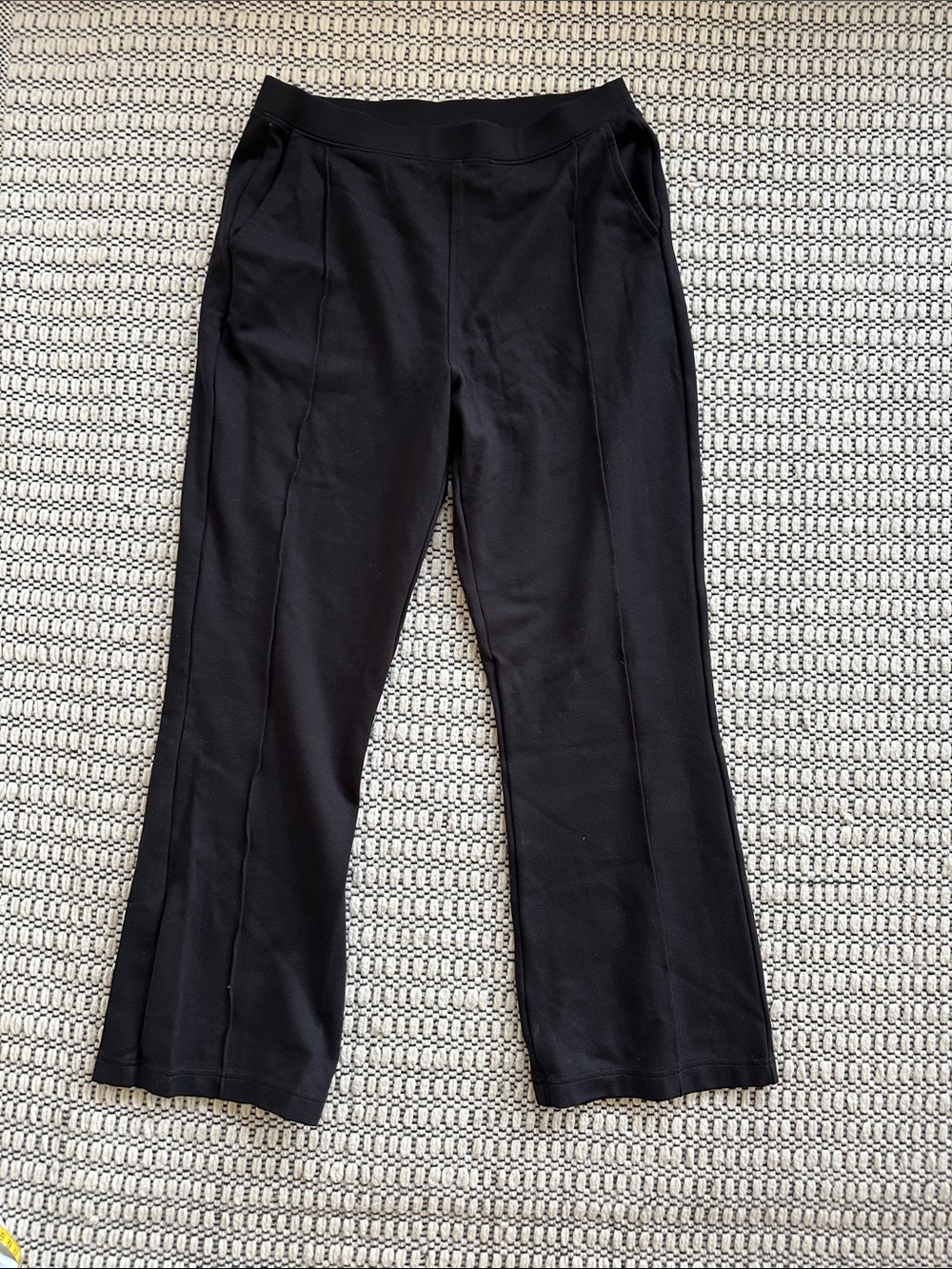 Madewell Black Boot-Cut Ponte Pants